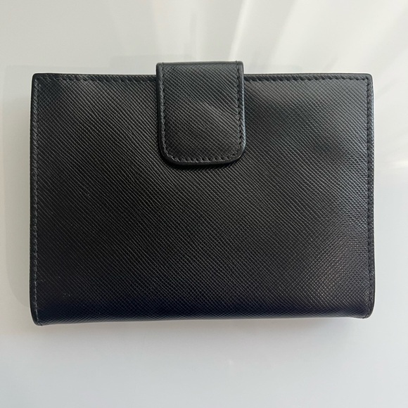 PRADA BLACK SAFFIANO LEATHER WALLET - Picture 4 of 12